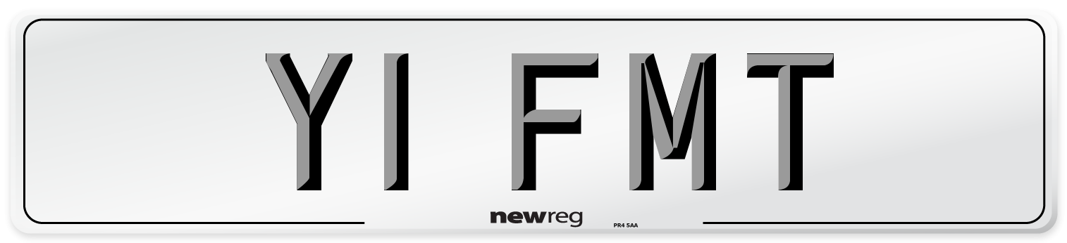 Y1 FMT Number Plate from New Reg